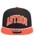 Men's Black Houston Astros Throwback Mesh back Golfer Hat