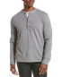 Vince Pique Henley Men's Grey S