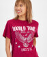 Juniors' World Tour Graphic T-Shirt