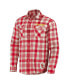 Men's Darius Rucker Collection by Cardinal, Natural USC Trojans Plaid Flannel Long Sleeve Button-Up Shirt