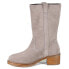 Diba True Crush It Round Toe Pull On Womens Grey Casual Boots 49755-265