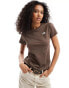 The North Face Simple Dome logo t-shirt in brown