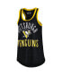 Women's Black Pittsburgh Penguins First Base Racerback Scoop Neck Tank Top