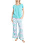 Plus Size 2-Pc. Sunny Style Printed Pajamas Set