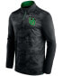 Men's Black Oregon Ducks Depth Chart Camo Jacquard Quarter-Zip Jacket