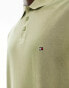 Tommy Hilfiger garment dye regular polo in olive green