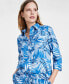 Women's 3/4-Sleeve Printed Shirt