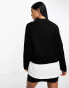 In The Style 2 in 1 jumper and shirt in black