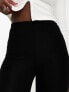 ASOS DESIGN legging with side split in black