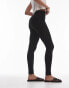 Topshop Tall high waisted legging in black