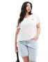 Levi's Plus perfect small batwing logo t-shirt in white