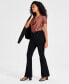 Petite Ponte Flare-Leg Pants, Created for Macy's