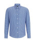 Men's Printed Performance-Stretch Regular-Fit Dress Shirt