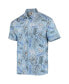 Men's Light Blue Kentucky Wildcats Vintage-Like Floral Button-Up Shirt