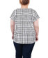 Plus Size Short Extended Sleeve Top