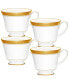 Crestwood Gold Set of 4 Cups, Service For 4