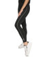 Sport Women's High-Waist Rhinestone-Stripe Logo Leggings