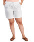 Plus Size Cotton Drawstring Pull-On Shorts, Created for Macy's