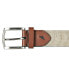 Men's Leather Tab Signature Webbing Logo Belt