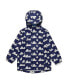 Boys Toddler, Child Navy Peak to Peak Recycled Waterproof Raincoat