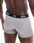 ASOS DESIGN capsule collection rib trunk in light grey