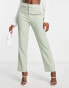 Little Mistress Bridesmaid suit trouser in sage green