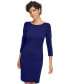 Women's 3/4-Sleeve Sheath Dress