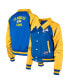 Women's Royal Los Angeles Rams Coaches Raglan Full-Snap Jacket