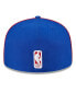 Men's Royal Philadelphia 76ers Piped and Flocked 59Fifty Fitted Hat