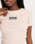 ellesse Landrea crop t-shirt in pink