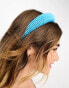 My Accessories beaded headband in blue