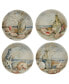 Coastal Landscape Set of 4 Soup/Pasta Bowl 9"