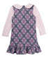 Toddler & Little Girls Argyle Print Jumper Dress