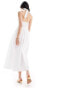 Nobody's Child Tizzy midaxi dress in white