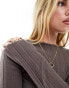 & Other Stories merino wool long sleeve top in brown