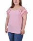 Plus Size Short Dot Sleeve Top