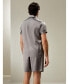 Men's 22 Momme Contrast Trim Short Silk Pajama Set for Men