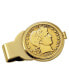 Men's Gold-Layered Silver Barber Half Dollar Coin Money Clip