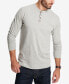 Men's Long Sleeve Brushed Jersey Henley T-shirt