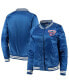 Men's Royal Chicago Cubs Satin Raglan Full-Snap Jacket