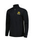 Men's Black Iowa Hawkeyes Textured Quarter-Zip Jacket