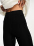 ASOS DESIGN Petite legging with side split in black