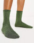 Pieces glitter socks in olive