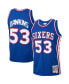 Men's Darryl Dawkins Royal Philadelphia 76ers 1976-77 Hardwood Classics Swingman Player Jersey