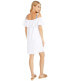 Tommy Bahama 299205 Linen Dye Off-The-Shoulder Dress Cover-Up White LG (US 14)