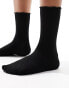 DO NOT USE Vero Moda ribbed glitter sock with frill edge in black