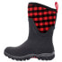 Muck Boot Arctic Sport Ii Mid Plaid Pull On Womens Black Casual Boots AS2M0PLD