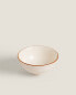 Porcelain mini bowl with antique finish rim