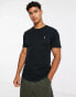 Polo Ralph Lauren pima cotton slim fit t-shirt in black with multi pony logo