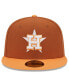 Men's Brown/Orange Houston Astros Spring Color Basic Two-Tone 59FIFTY Fitted Hat